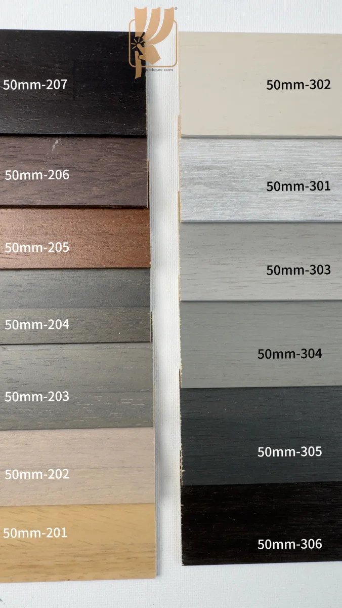 50mm- AHŞAP JALUZİ PERDE (Deluxe Seri)
