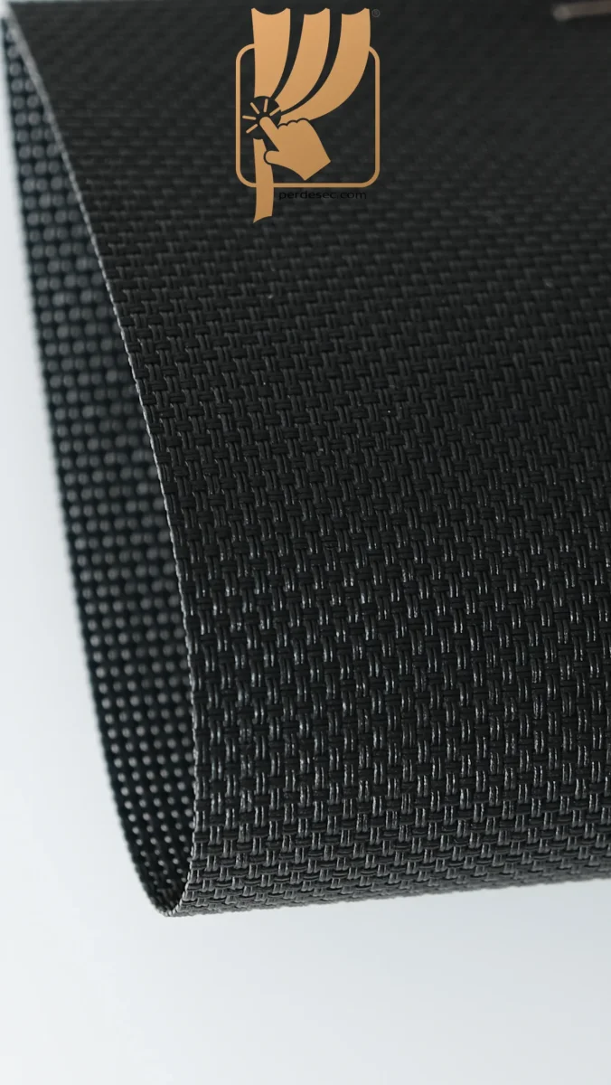 Avrupa Üretim Siyah Dikey Screen Stor Perde &ndash; %5 Işık Geçirgen UV Korumalı Isı Kontrollü Özel Ölçü   