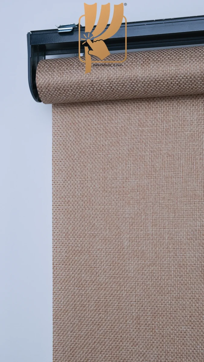 Screen Stor Perde %8 Işık Geçirgen Pescreen-AçıkKahve