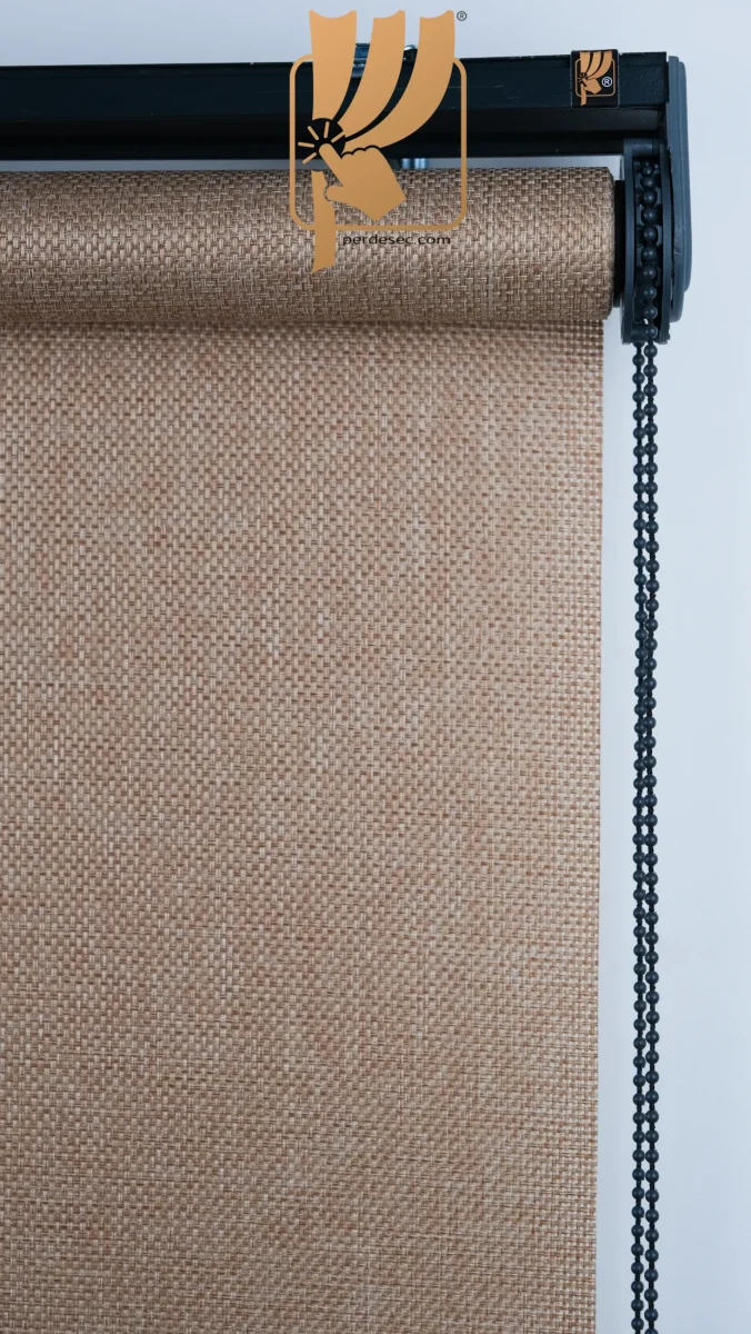 Screen Stor Perde %8 Işık Geçirgen Pescreen-AçıkKahve