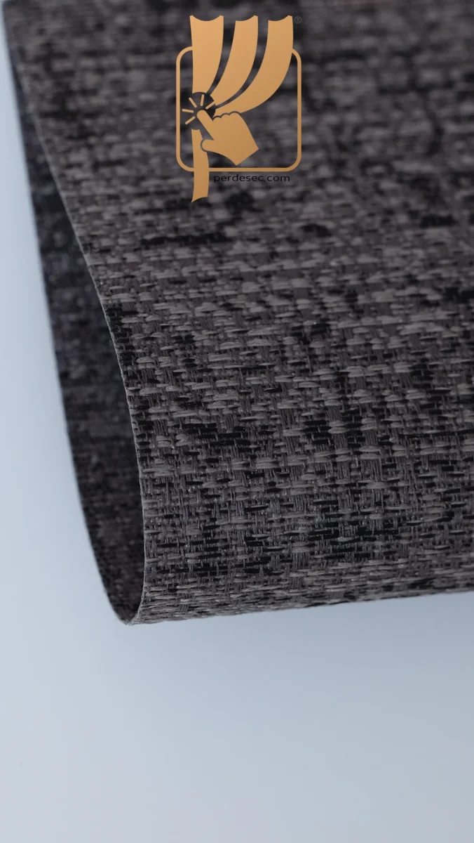 Antrasit Dokulu Naturel Dekoratif Dikey Stor Perde-Lüks Özel Ölçü 