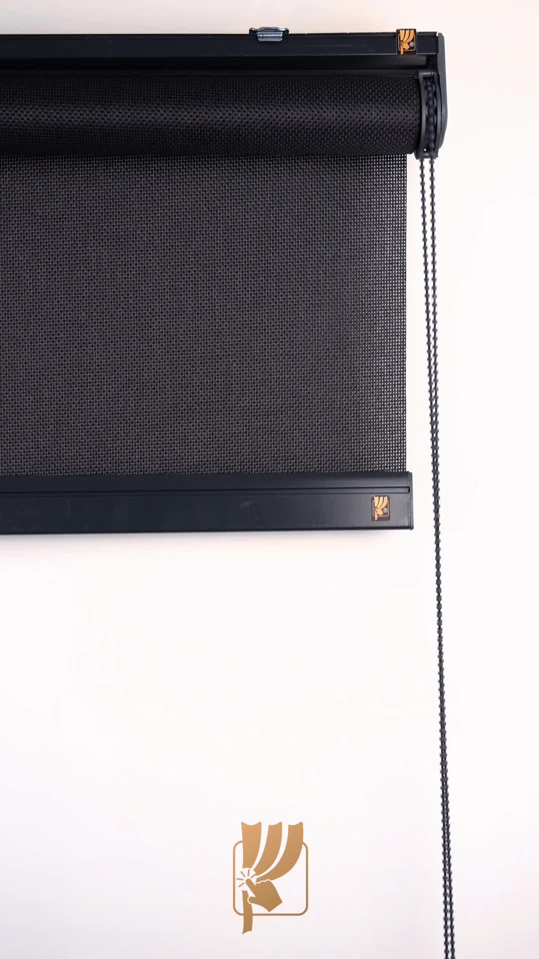 Screen Stor Perde %8 Işık Geçirgen Pescreen-Siyah