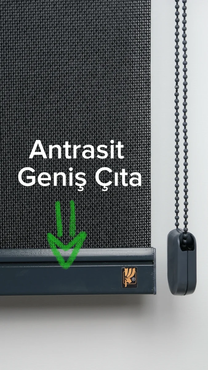 Antrasit  Geniş Dekoratif Çıta 