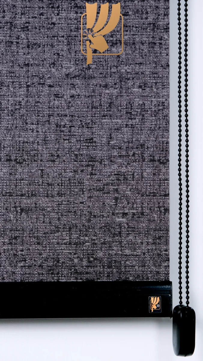 Antrasit Dokulu Naturel Dekoratif Stor Perde  