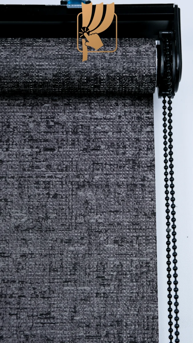 Antrasit Dokulu Naturel Dekoratif Stor Perde  