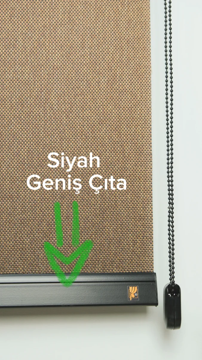 Siyah Geniş Dekoratif Çıta 