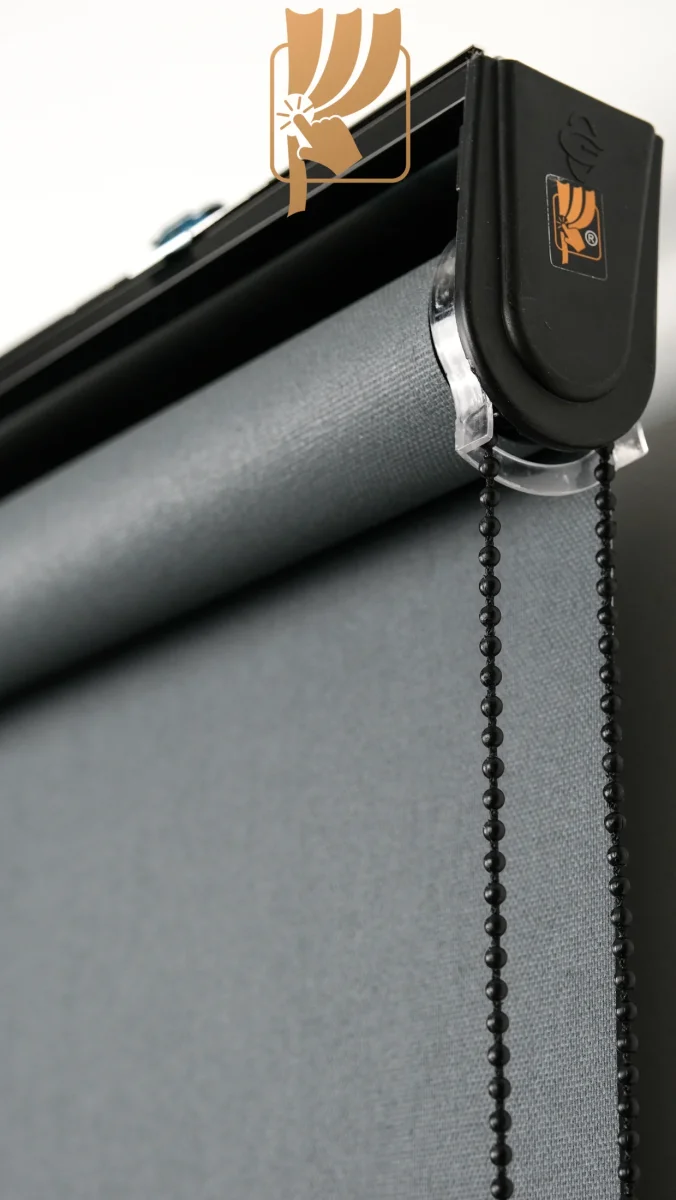 Panama Stor Perde Koyu Gri Premium Düz Dokuma 