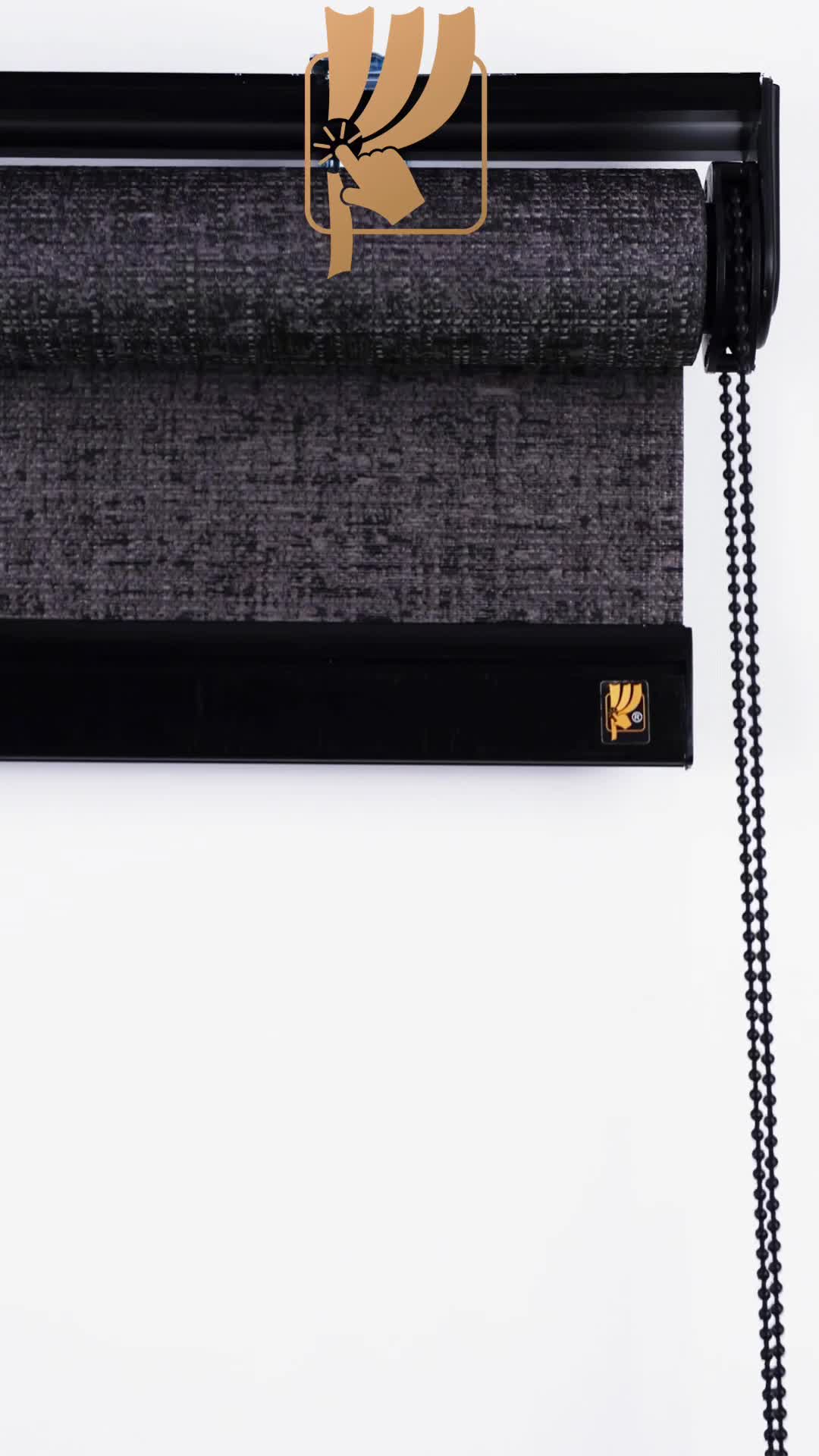 Antrasit Dokulu Naturel Dekoratif Stor Perde  