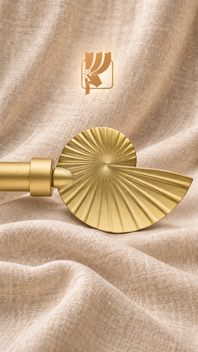 İstiridiye Metal Perde Rustiği | Gold Renk