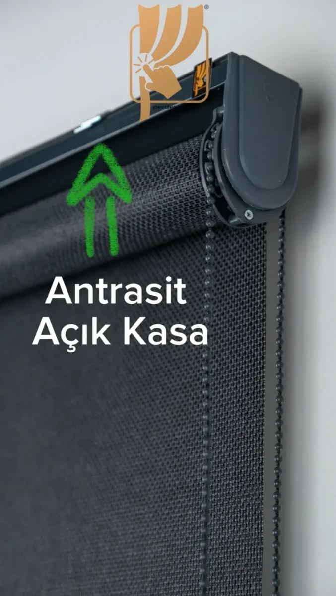 Antrasit Açık Kasa ve Dekoratif Çıta 