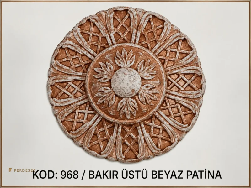 KOD :968 (Bakır Üstüne Beyaz Patina)